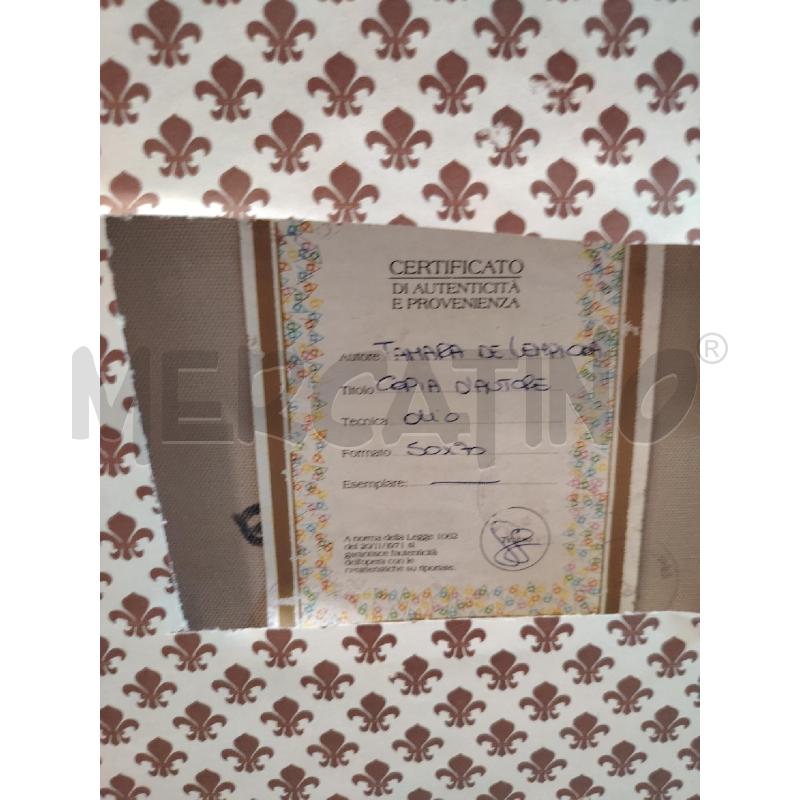 QUADRO C/LEGNO DONNA VESTE ROSSA | Mercatino dell'Usato Roma eur 4