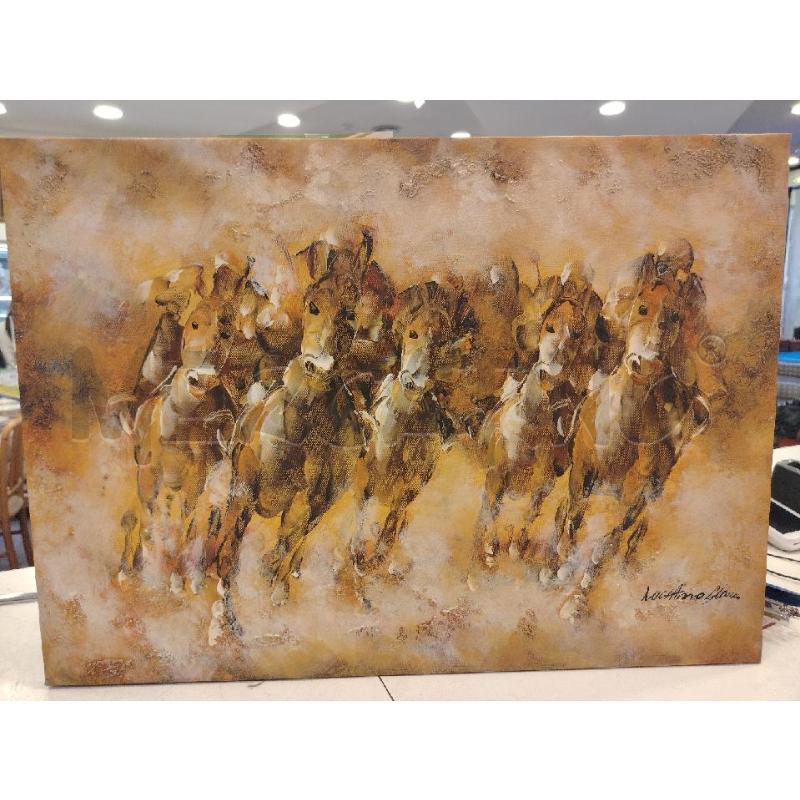 QUADRO CAVALLI SPATOLATI | Mercatino dell'Usato Roma eur 1
