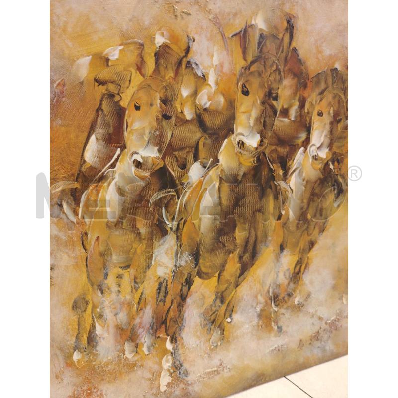 QUADRO CAVALLI SPATOLATI | Mercatino dell'Usato Roma eur 3