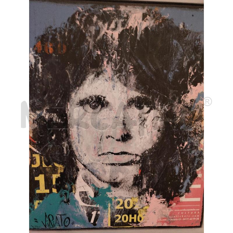 QUADRO DIP JIM MORRISON  | Mercatino dell'Usato Roma eur 3