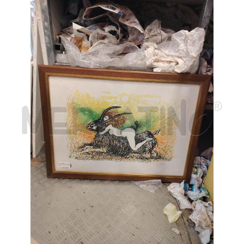 QUADRO GUTTUSO CAPRICORNO | Mercatino dell'Usato Roma eur 1