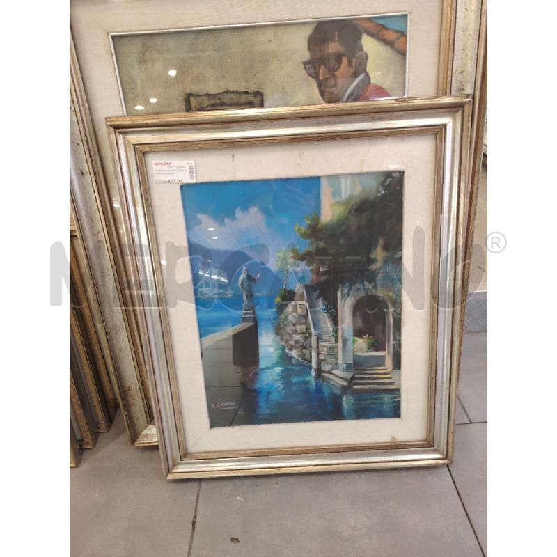 QUADRO LAGO DI COMO A FIRMA CIMMINO  | Mercatino dell'Usato Roma eur 1