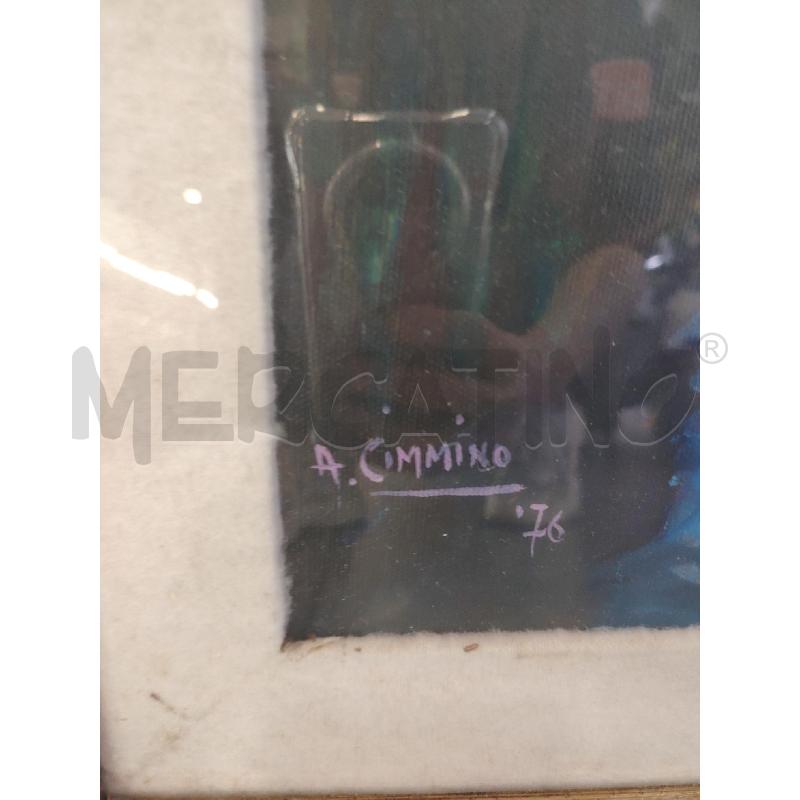 QUADRO LAGO DI COMO A FIRMA CIMMINO  | Mercatino dell'Usato Roma eur 2