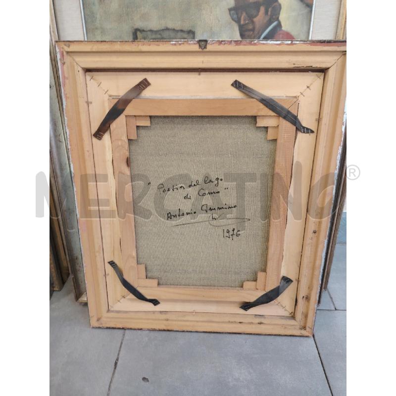 QUADRO LAGO DI COMO A FIRMA CIMMINO  | Mercatino dell'Usato Roma eur 4