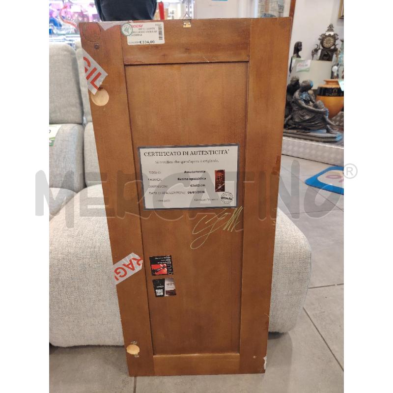QUADRO LEGNO VODKA ARTE MODERNA  | Mercatino dell'Usato Roma eur 3