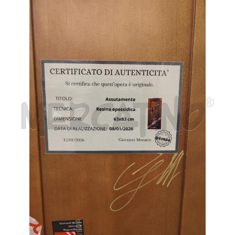 QUADRO LEGNO VODKA ARTE MODERNA  | Mercatino dell'Usato Roma eur 4