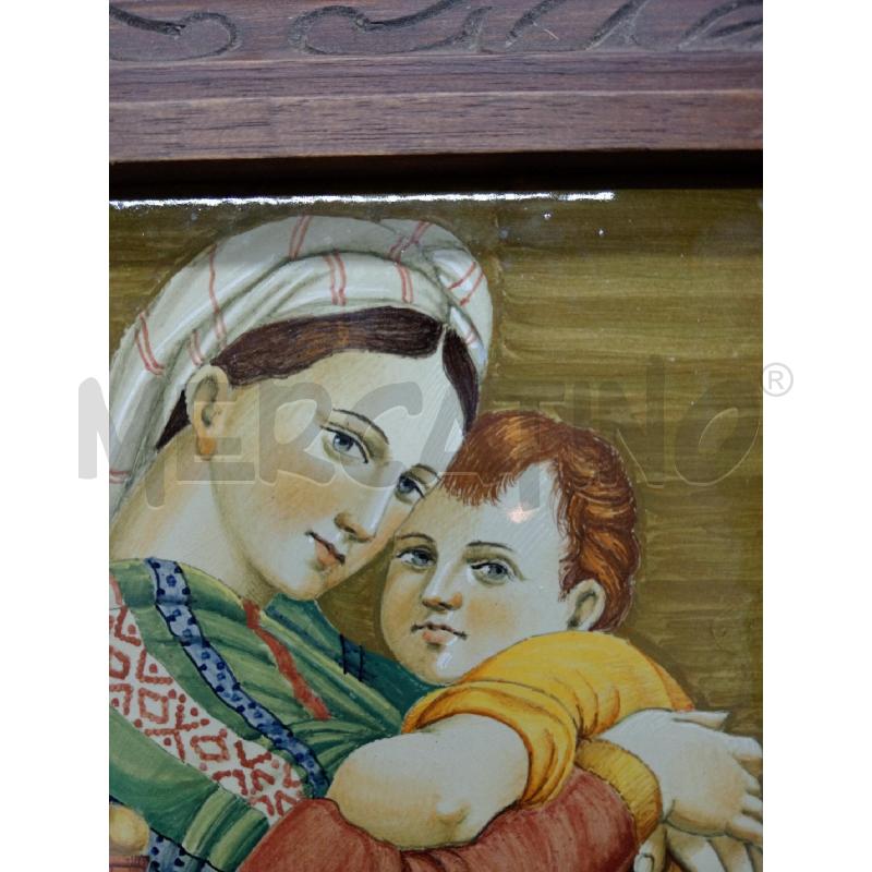 QUADRO MAIOLICA CONTADINA FIRMATA | Mercatino dell'Usato Roma eur 5