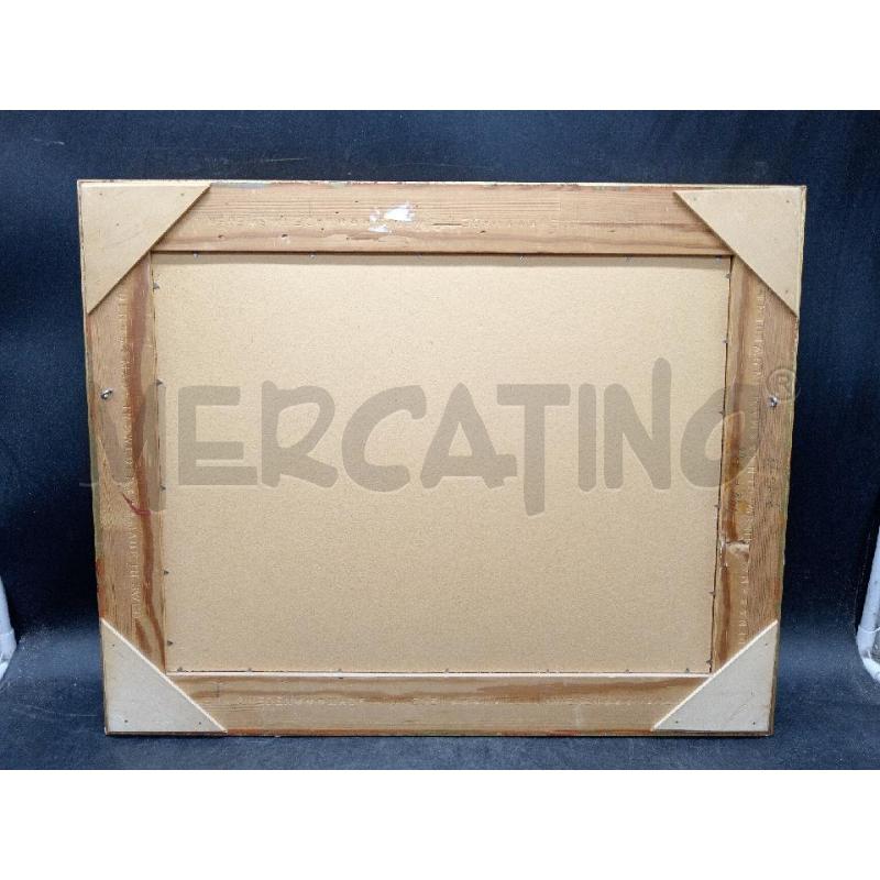 QUADRO OLIO SU RAME UOMO SU CARRO  | Mercatino dell'Usato Roma eur 3