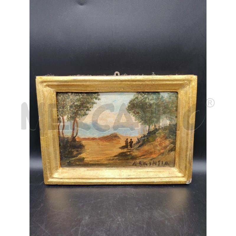 QUADRO OLIO SU TAVOLA PAESAGGIO  | Mercatino dell'Usato Roma eur 1