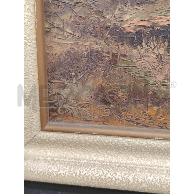 QUADRO OLIO SU TAVOLA PAESAGGIO | Mercatino dell'Usato Roma eur 2
