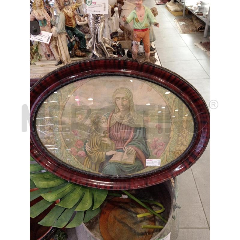 QUADRO OVALE C/VECCHIA S.ANNA C/VERGINE MARIA  | Mercatino dell'Usato Roma eur 1