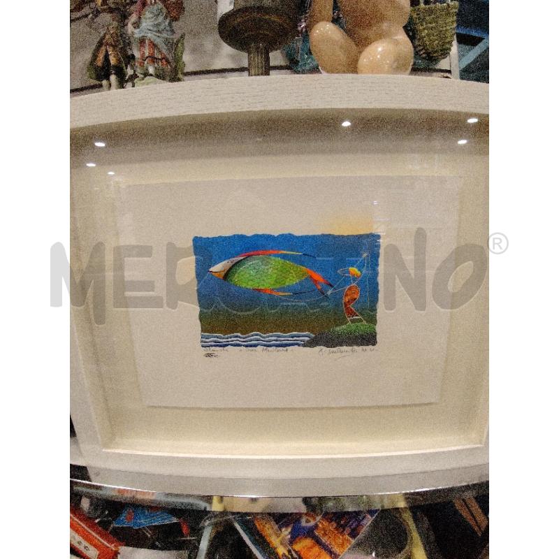 QUADRO PESCE AQUILONE  C/BIA  | Mercatino dell'Usato Roma eur 1