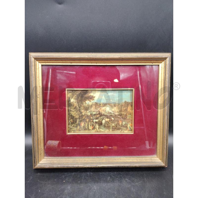 QUADRO SCENA MERCATO BRUEGHEL | Mercatino dell'Usato Roma eur 1