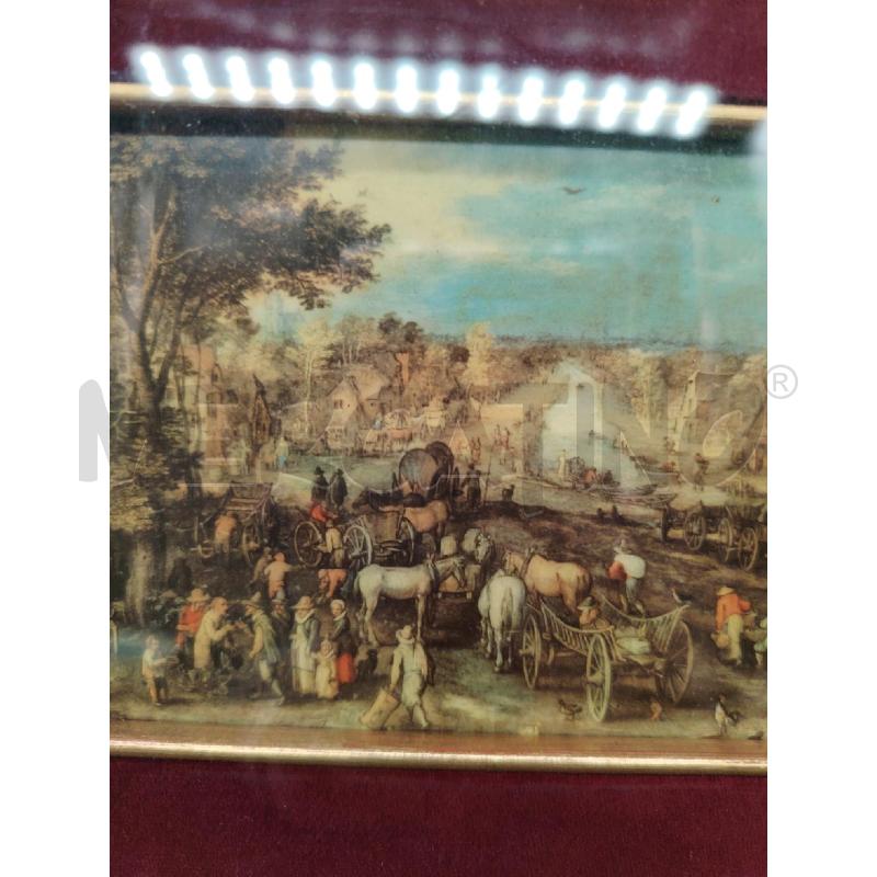 QUADRO SCENA MERCATO BRUEGHEL | Mercatino dell'Usato Roma eur 2