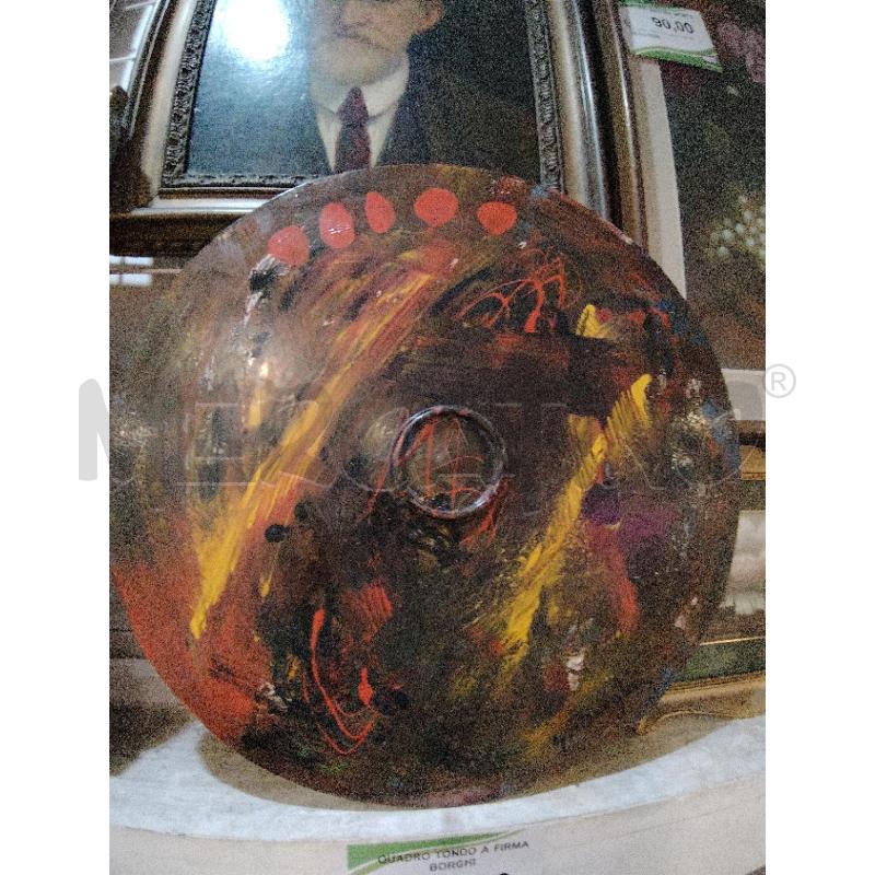 QUADRO TONDO A FIRMA BORGHI | Mercatino dell'Usato Roma eur 1