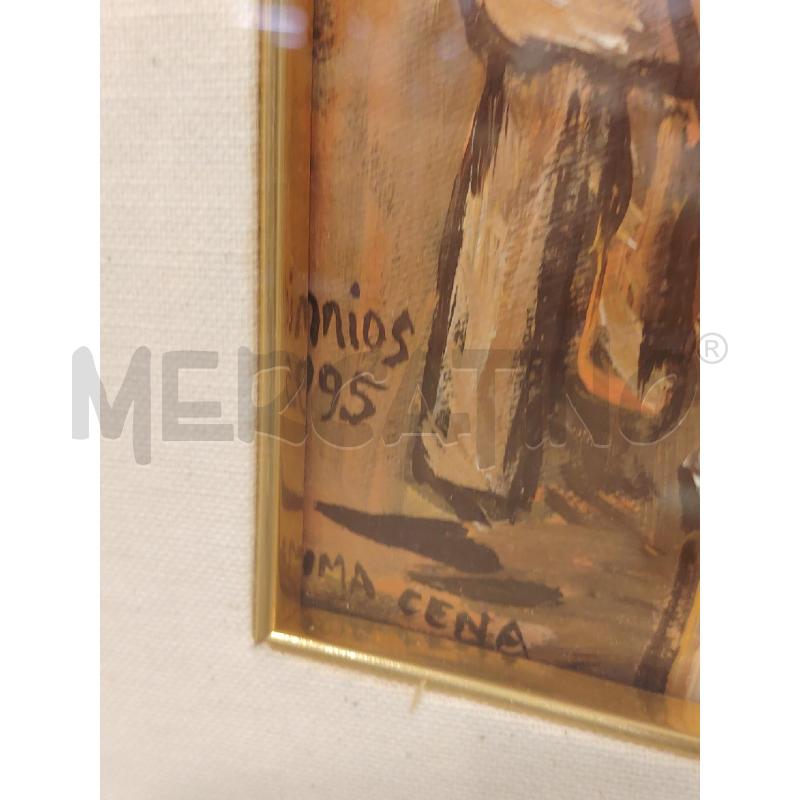 QUADRO ULTIMA CENA A FIRMA STANIOS  | Mercatino dell'Usato Roma eur 2