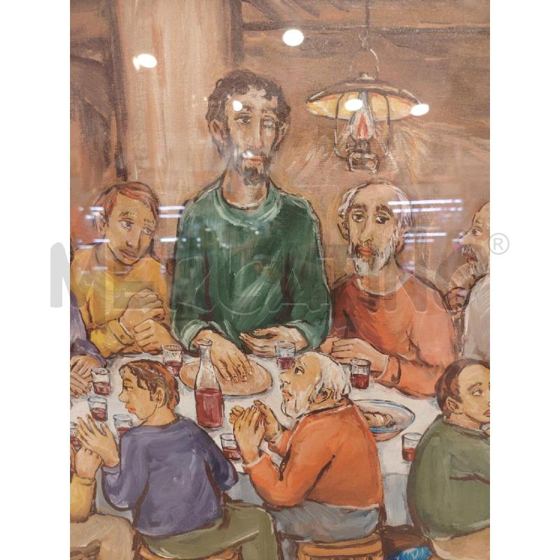 QUADRO ULTIMA CENA A FIRMA STANIOS  | Mercatino dell'Usato Roma eur 3