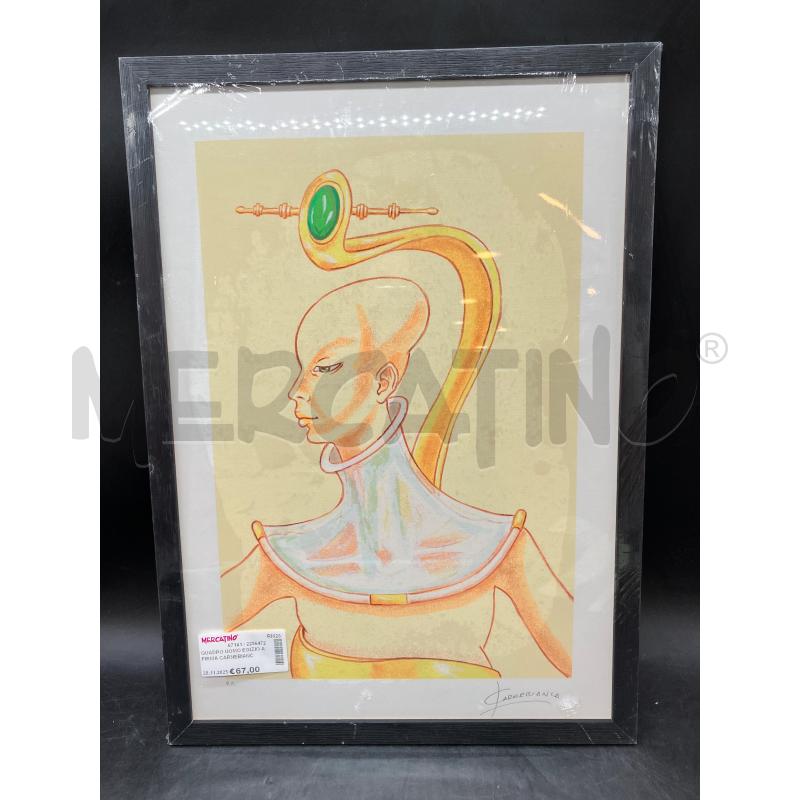 QUADRO UOMO EGIZIO A FIRMA CARNEBIANCA | Mercatino dell'Usato Roma eur 1