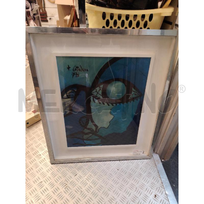 QUADRO VOLTO A FIRMA CATALANO | Mercatino dell'Usato Roma eur 1