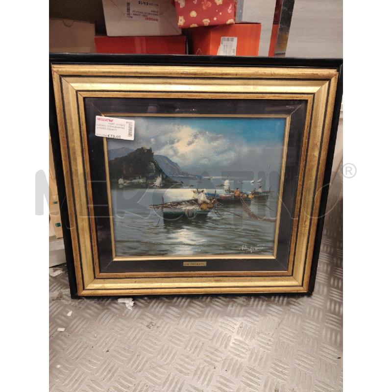 QUADRO  VISTA BNAPOLI A FIRMA GALANTI  | Mercatino dell'Usato Roma eur 1