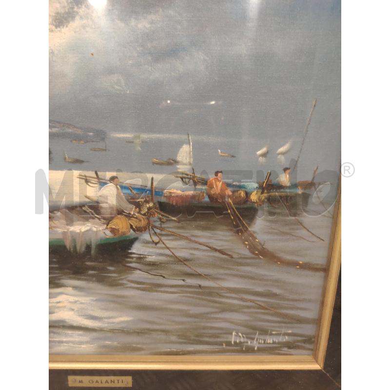 QUADRO  VISTA BNAPOLI A FIRMA GALANTI  | Mercatino dell'Usato Roma eur 2