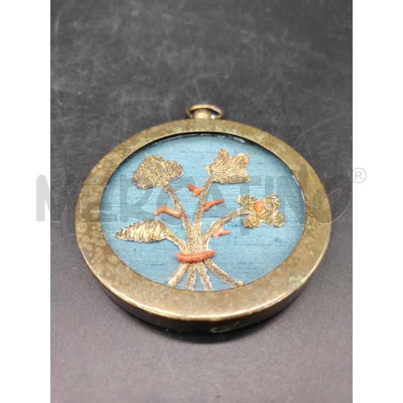 QUADRUCCIO FIORI DECORI ARANCIONI  | Mercatino dell'Usato Roma eur 1