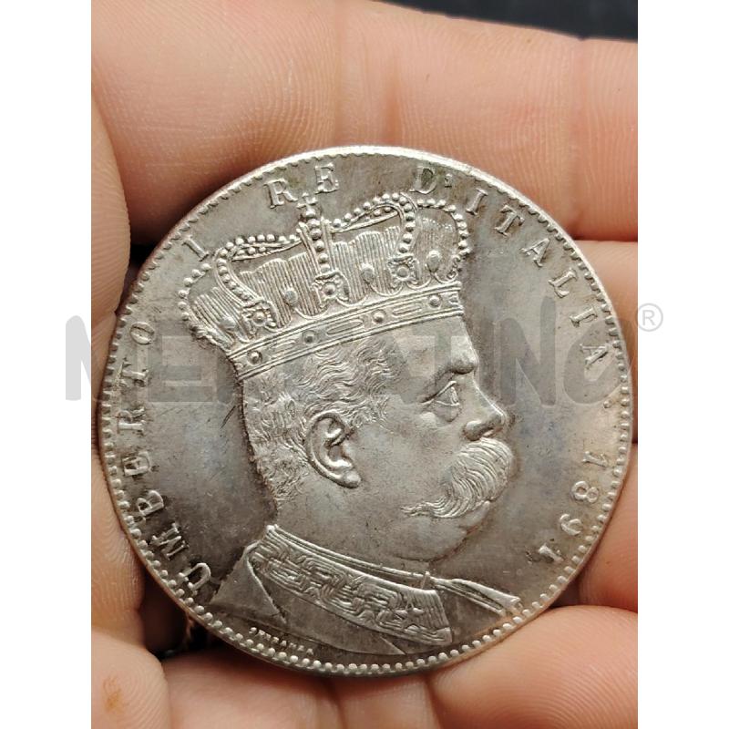 RIPRODUZIONE 5 LIRE UMBERTO I RE D'ITALIA 1891 TALLERO COLONIA ERITREA | Mercatino dell'Usato Roma eur 3