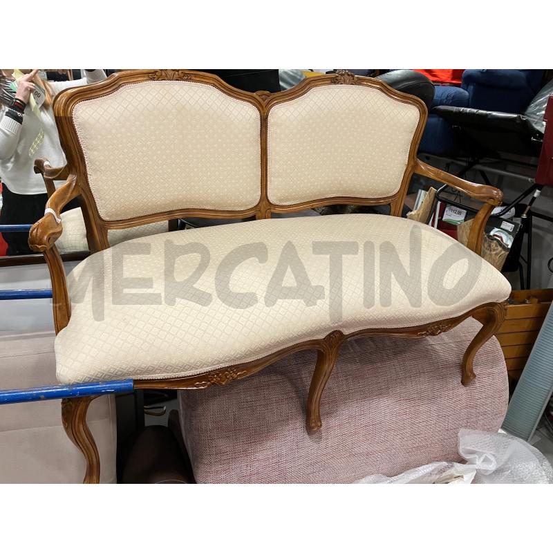 SALOTTO COMPLETO 3PZ LEGNO S/BEIGE | Mercatino dell'Usato Roma eur 1