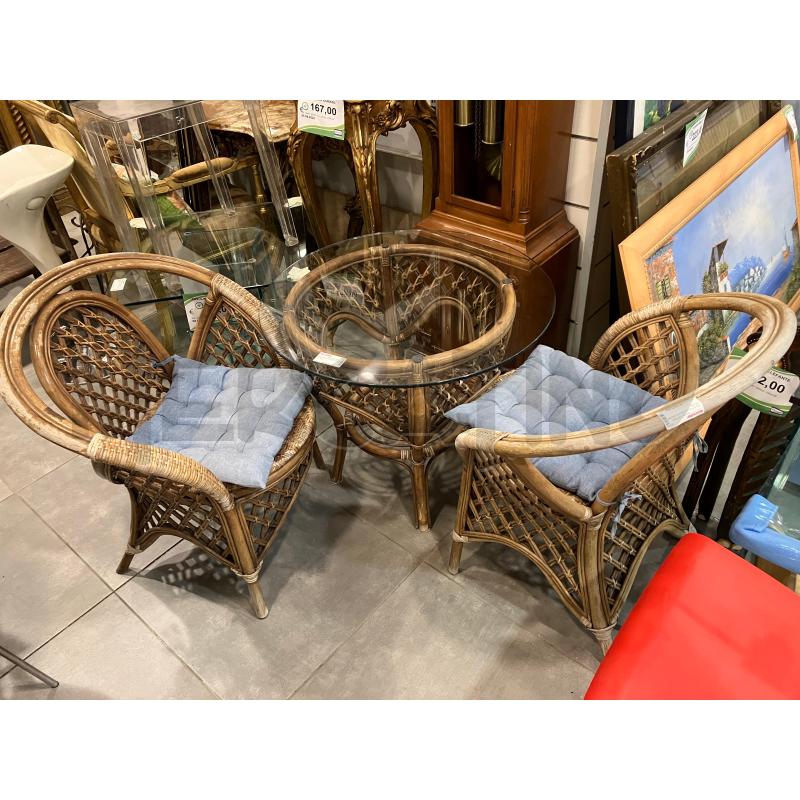 SALOTTO COMPLETO BAMBOO 4PZ | Mercatino dell'Usato Roma eur 1