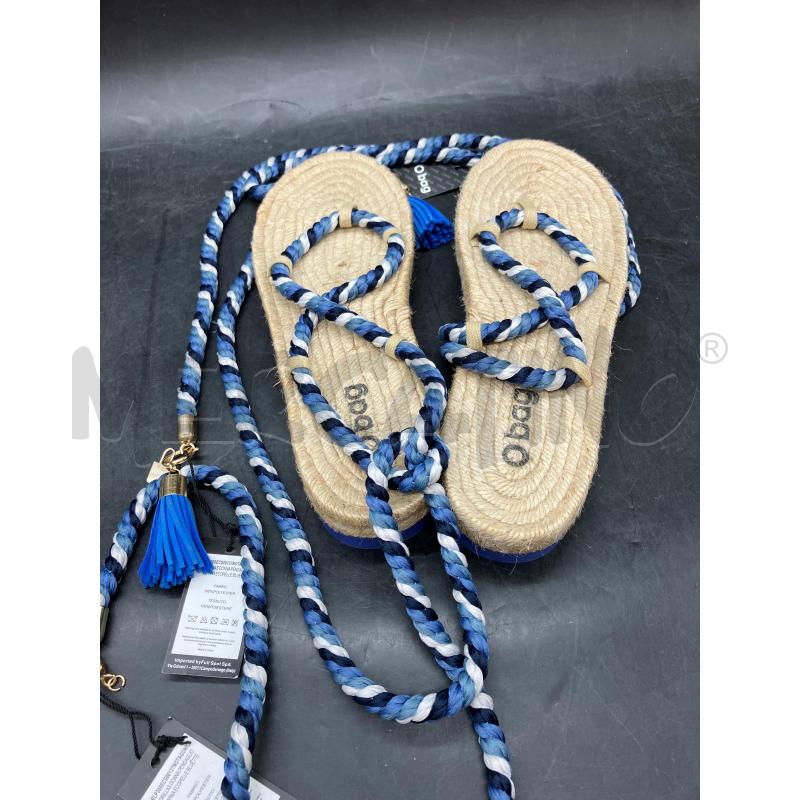 SANDALI ALLA SCHIAVA OBAG CORDA BLU + RICAMBIO | Mercatino dell'Usato Roma eur 4