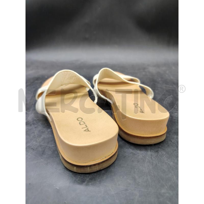 SANDALI D ALDO FASCIA BIANCA | Mercatino dell'Usato Roma eur 2