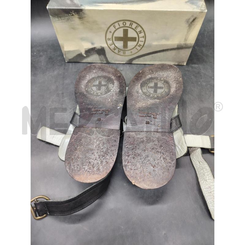 SANDALI D BAKER FIORENTINI SCATOLA NE PELLE FIBBIE | Mercatino dell'Usato Roma eur 3