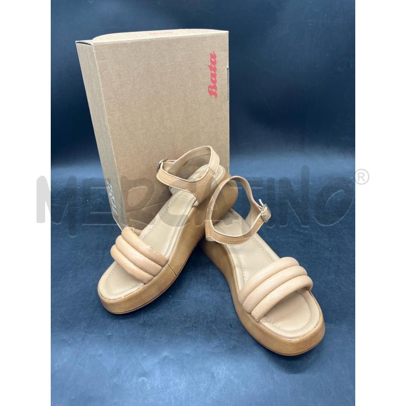 SANDALI D BATA SCATOLA BEI PLATFORM  | Mercatino dell'Usato Roma eur 1