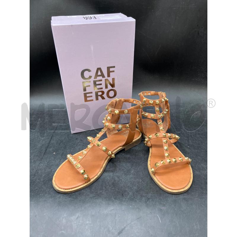 SANDALI D CAFFENERO SCATOLA BEI BORCHIE DOR | Mercatino dell'Usato Roma eur 1