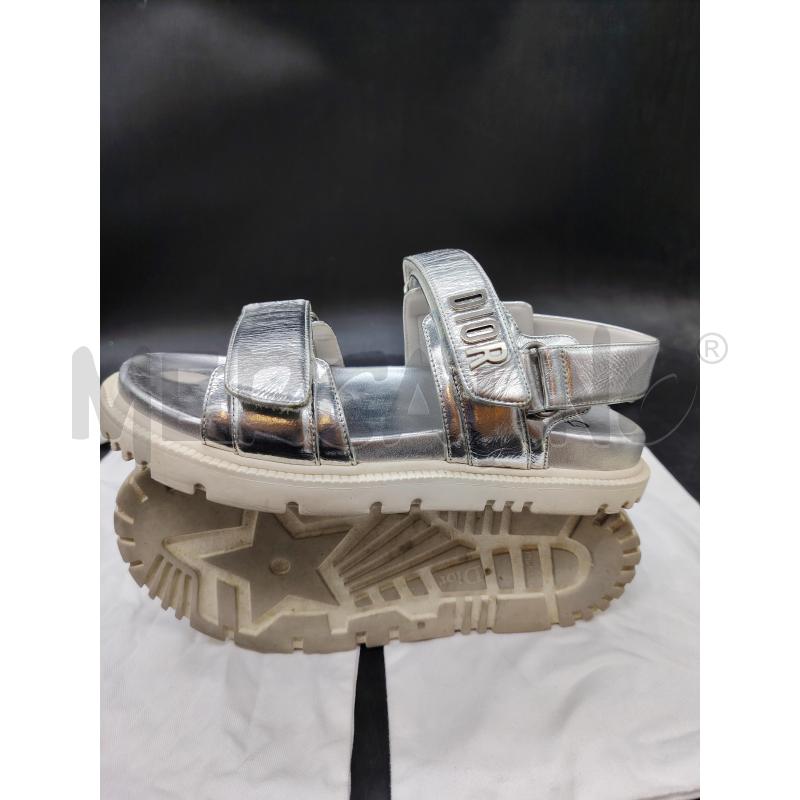 SANDALI D CHRISTIAN DIOR ADDICT ARGENTATE MD0621  | Mercatino dell'Usato Roma eur 4