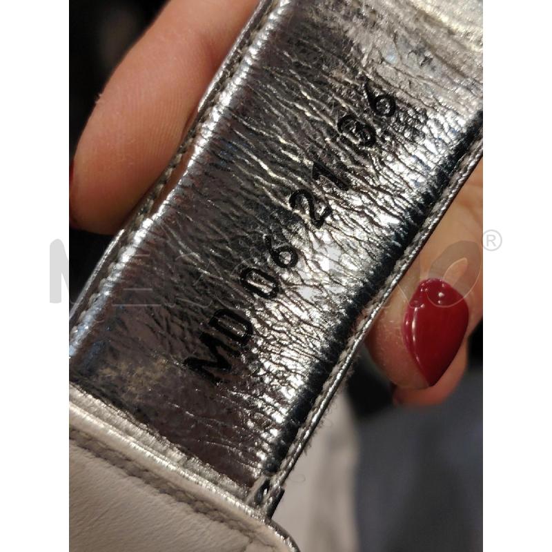 SANDALI D CHRISTIAN DIOR ADDICT ARGENTATE MD0621  | Mercatino dell'Usato Roma eur 5