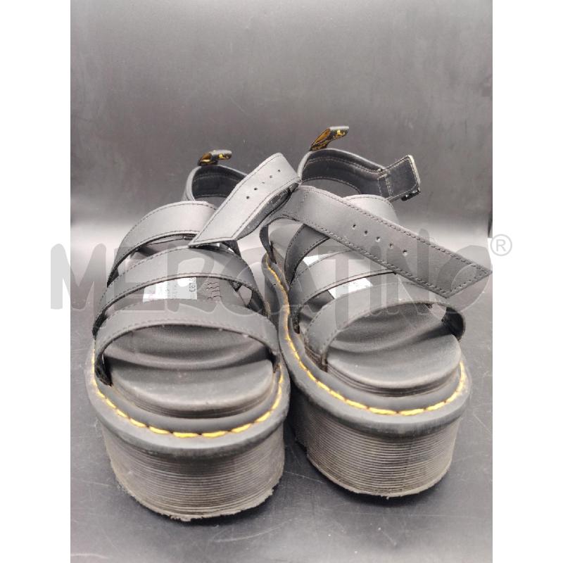 SANDALI D DR MARTENS NERI FASCE PARA ALTA  | Mercatino dell'Usato Roma eur 1