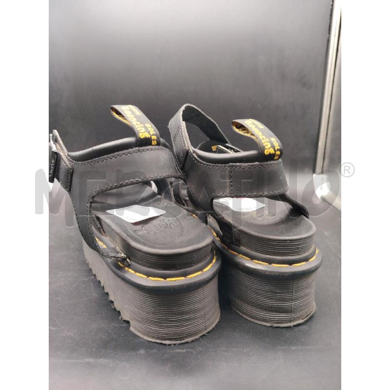 SANDALI D DR MARTENS NERI FASCE PARA ALTA  | Mercatino dell'Usato Roma eur 2
