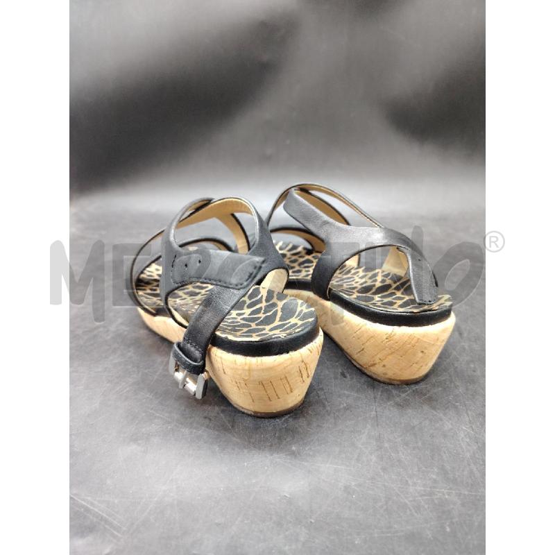 SANDALI D GEOX NERO SUGHERO | Mercatino dell'Usato Roma eur 2