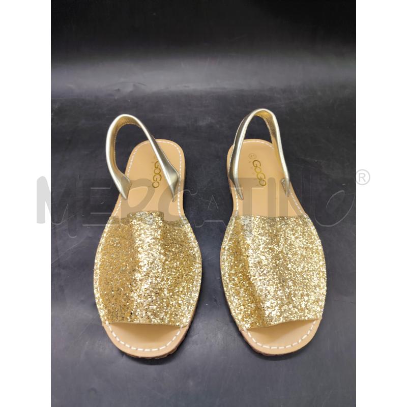 SANDALI D GOGO SHOES PAILETTES DOR | Mercatino dell'Usato Roma eur 1