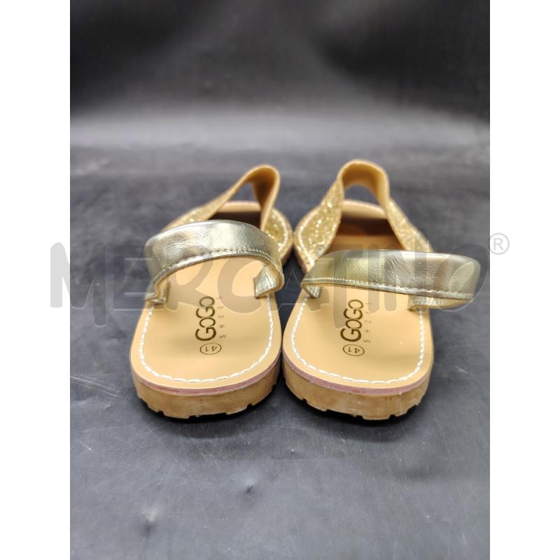 SANDALI D GOGO SHOES PAILETTES DOR | Mercatino dell'Usato Roma eur 2