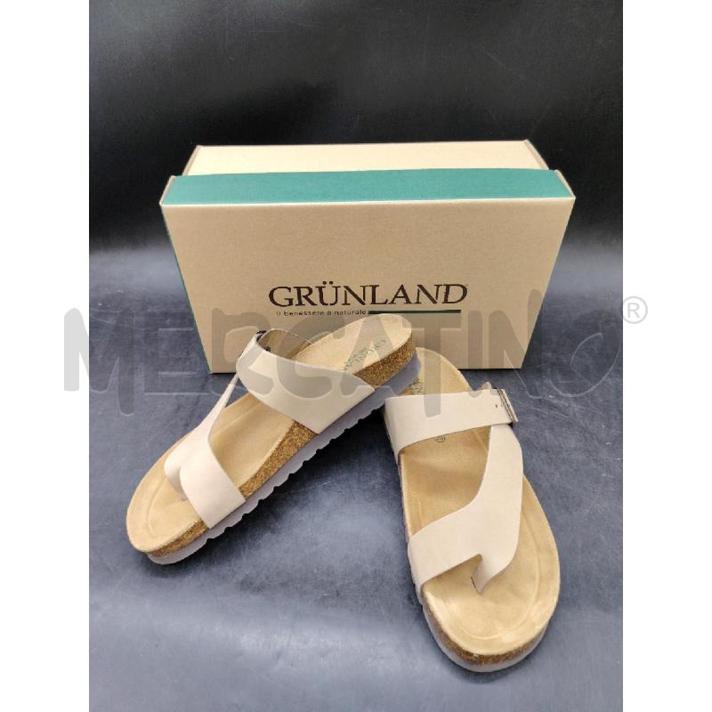 SANDALI D GRUNLAND SCATO BEIGE | Mercatino dell'Usato Roma eur 1