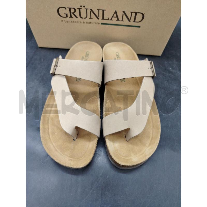 SANDALI D GRUNLAND SCATO BEIGE | Mercatino dell'Usato Roma eur 2