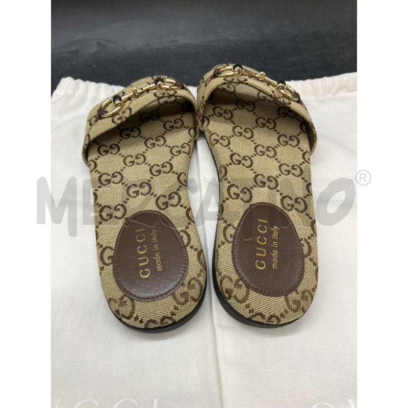 SANDALI D GUCCI MONOGRAM HORSEBIT | Mercatino dell'Usato Roma eur 4