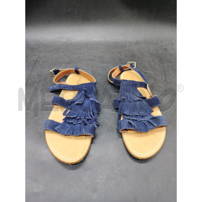SANDALI D GUJA BLU FRANGE | Mercatino dell'Usato Roma eur 1