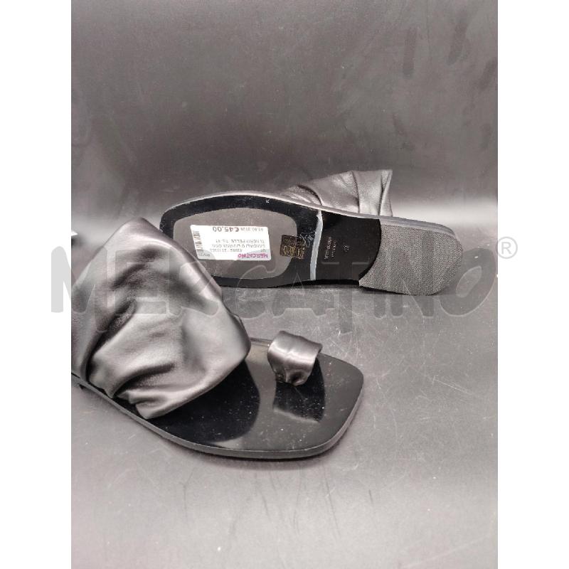 SANDALI D LIVIANA CONTI NERO PELLE | Mercatino dell'Usato Roma eur 4