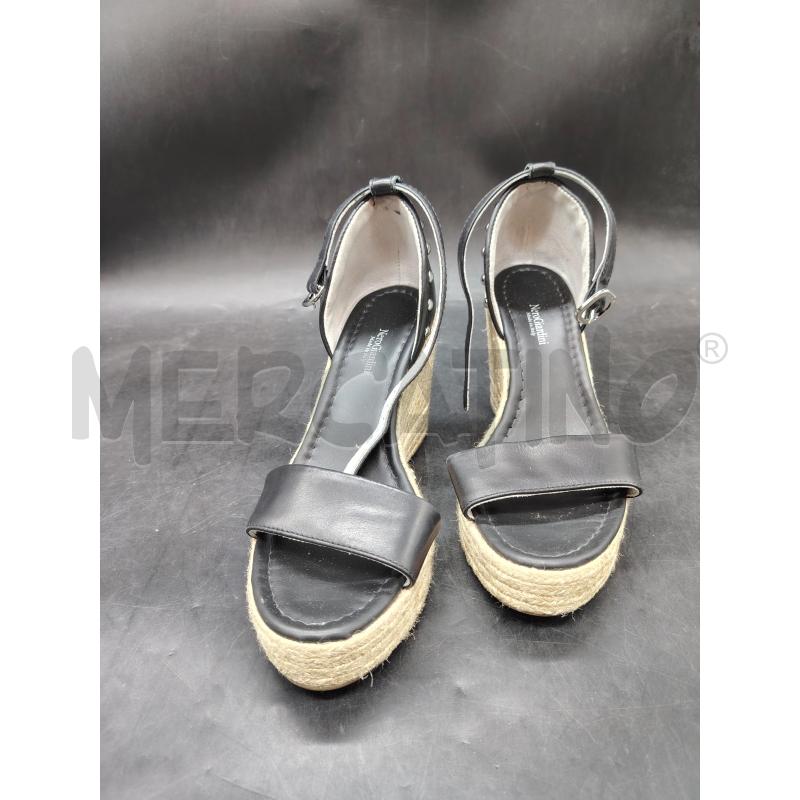SANDALI D NERO GIARDINI NERO CORDA | Mercatino dell'Usato Roma eur 1