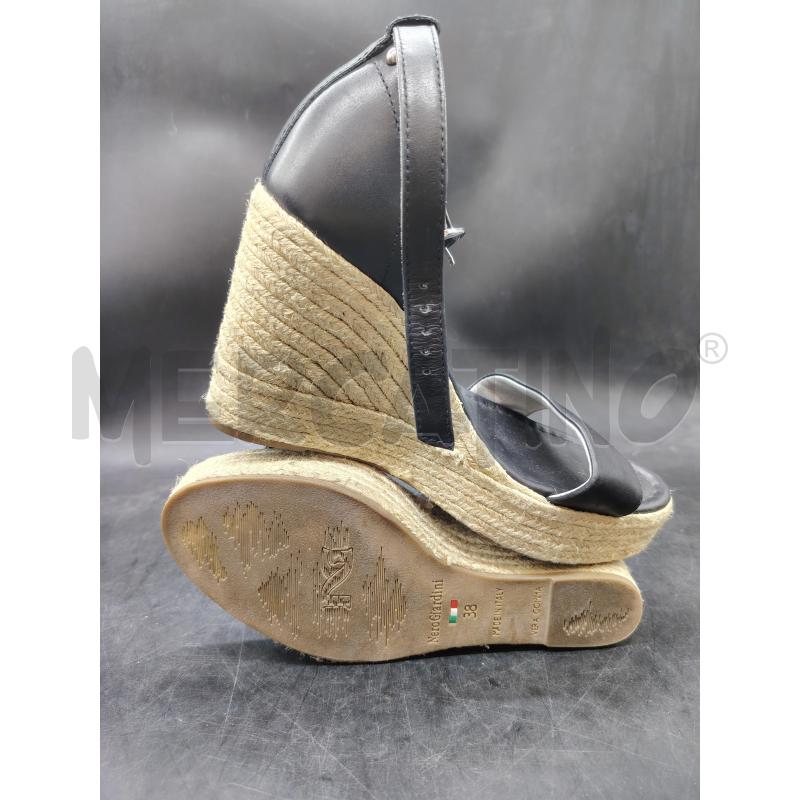 SANDALI D NERO GIARDINI NERO CORDA | Mercatino dell'Usato Roma eur 3
