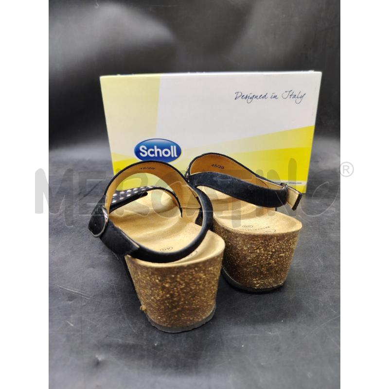 SANDALI D SCATO SCHOLL  NERE FASCIA BORCHIE  | Mercatino dell'Usato Roma eur 2