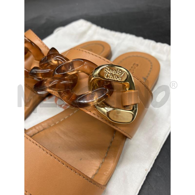 SANDALI D SEE BY CHLOE FASCE MARR CATENA  | Mercatino dell'Usato Roma eur 3